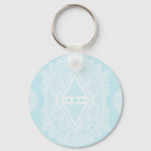 Light Blue , Age of awakening, bohemian, newage Key Ring