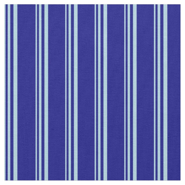 Light Blue and Blue Coloured Striped Pattern Fabric (Close Up)