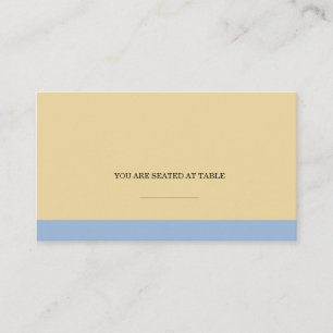 Light Blue and Cream Wedding Placecards