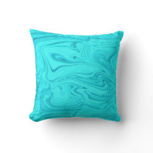 Light blue and dark blue liquify design Throw Pill