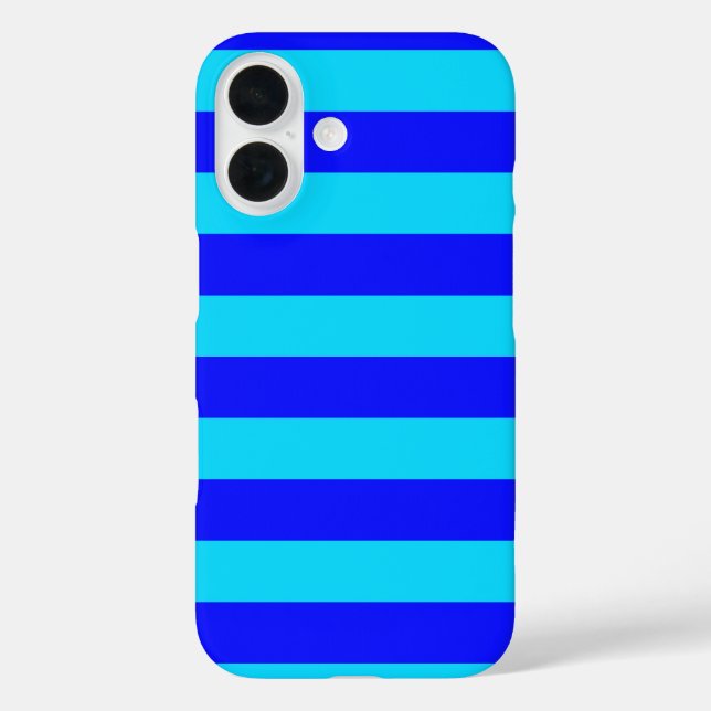 Light Blue and Dark Blue Stripes Design  Case-Mate iPhone Case (Back)