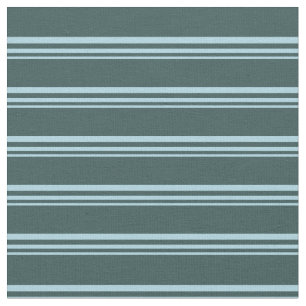Light Blue and Dark Slate Grey Coloured Stripes Fabric