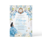 Light Blue and Gold Cinderella Princess Sweet 16