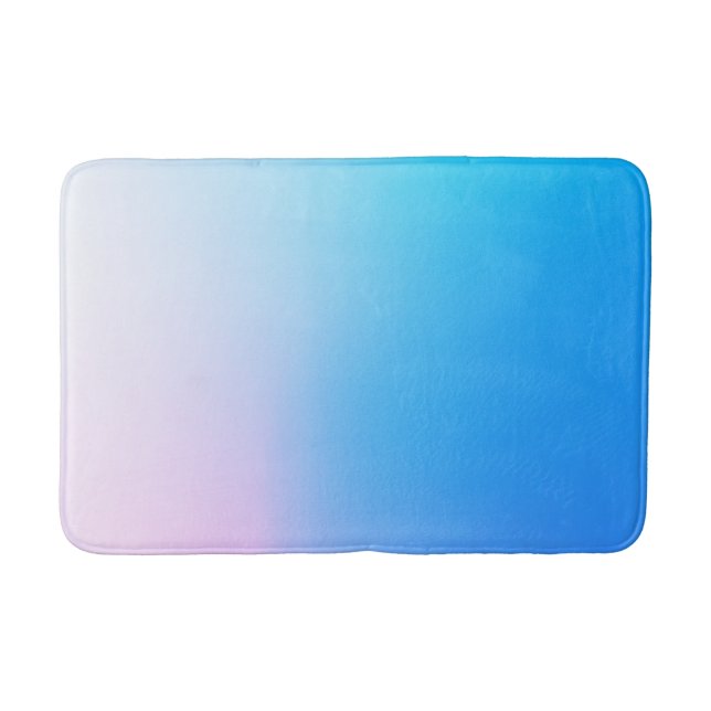 Light blue and pink bath mat (Front)
