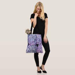 Light Blue and Pink Hydrangea Tote Bag