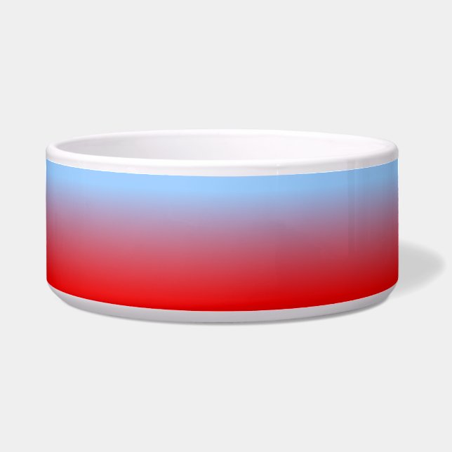 Light Blue and Red Ombre (Front)