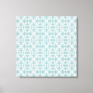 Light Blue And White Art Deco Modern Wall Art