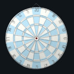 Light Blue And White Dartboard<br><div class="desc">Light Blue And White Dart Board</div>