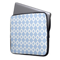 Light Blue and White Diamond Pattern