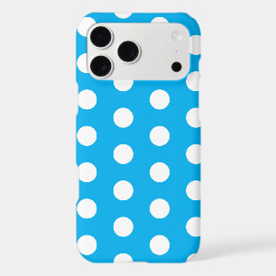 Light Blue and White Polka Dots