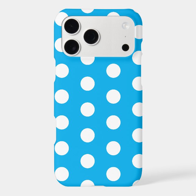 Light Blue and White Polka Dots  (Back)