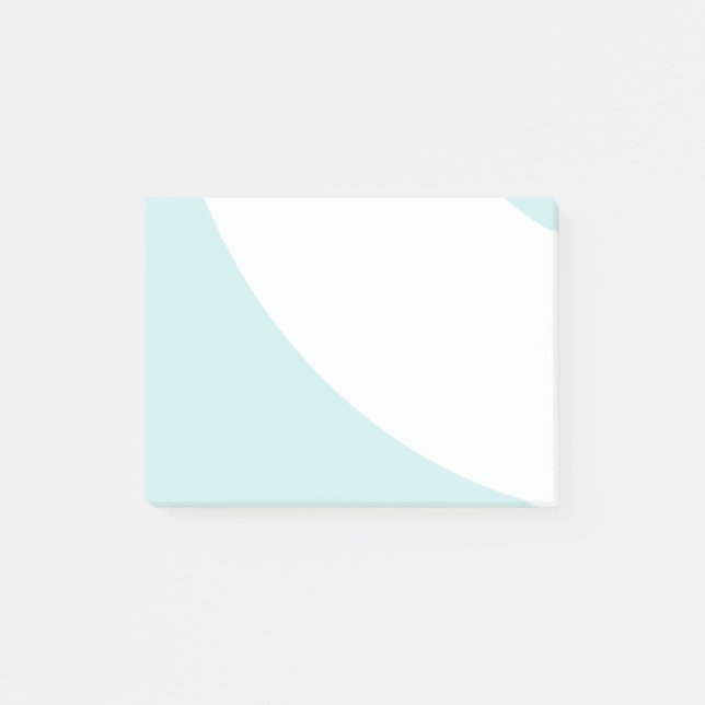 Light Blue and White swirls Post-it Notes (Front)