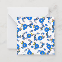 Light blue and yellow floral