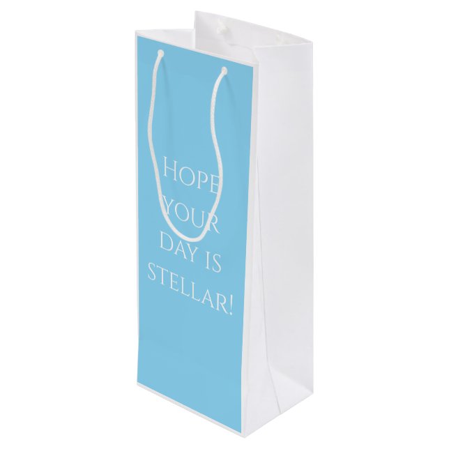 Light Blue Astronaut -  Gift Bag (Back Angled)