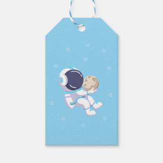 Light Blue Astronaut - Gift Tag