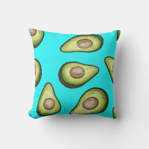 Light Blue Avocado  Cushion