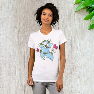 Light Blue Awareness Ribbon Support and Hope T-Shirt