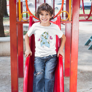 Light Blue Awareness Ribbon Support and Hope T-Shirt