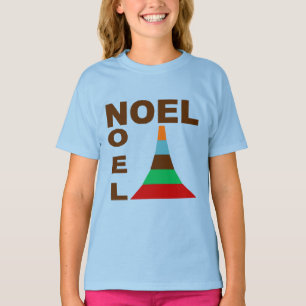Light blue basic NOEL CAKE Design T-shirt