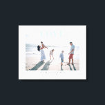 Light Blue Big Love Memory Event Photo Canvas Print<br><div class="desc">A pale blue message of Love text overlays your favourite photo with by customised text below it to commemorate a special family moment like a wedding, engagement, reunion and more. Upload a large, high resolution image to create your own, one-of-a-kind wall art and keep the memory of that special moment...</div>