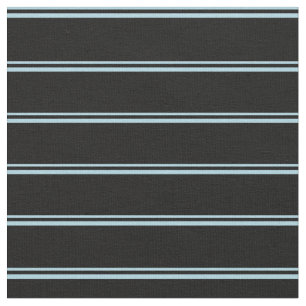 Light Blue & Black Pattern Fabric