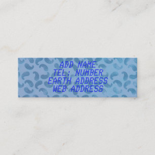 Light Blue Blobs on Pale Blue Business Card