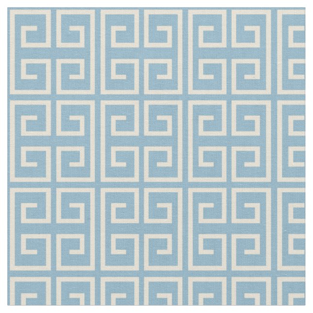 Light Blue Block Pattern Fabric (Close Up)
