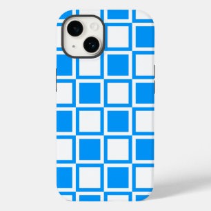 Light Blue Bold Mod Squares Case-Mate iPhone 14 Case