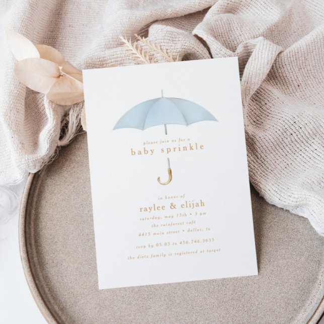 Light Blue Boy Baby Sprinkle Shower Event | Invitation (Creator Uploaded)