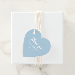 Light Blue Bride Squad Thank You Favour Tags