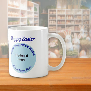 Light Blue Business Brand Easter Mug