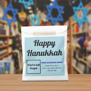 Light Blue Business Brand   Hanukkah   Paper Bag
