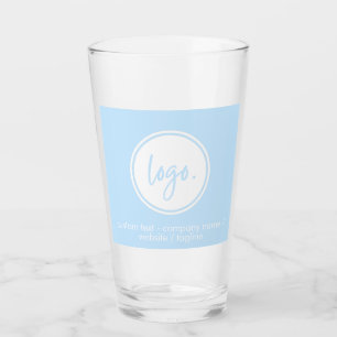 LIGHT BLUE BUSINESS LOGO COMPANY TEMPLATE DESIGN GLASS
