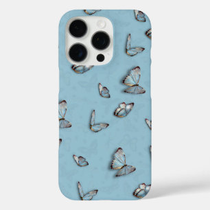 Light Blue Butterfly iPhone Case - Aesthetic cover