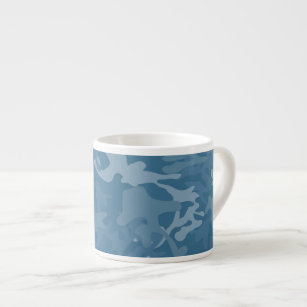Light Blue Camo Espresso Mug
