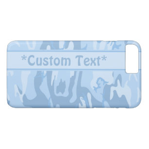 Light Blue Camo w/ Custom Text Case-Mate iPhone Case