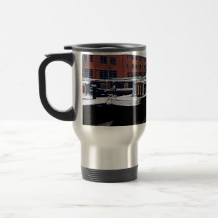 Light blue canal boat travel mug
