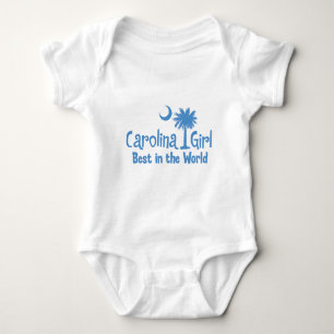 Light Blue Carolina Girl Best in the World Baby Bodysuit
