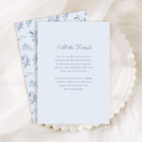 Light Blue Chinoiserie Pattern | Wedding Details