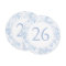 Light Blue Chinoiserie Wedding Circle Table Number