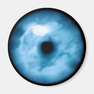Light Blue cloudy eye graphic Magnet