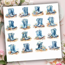 Light Blue Cowgirl Boots
