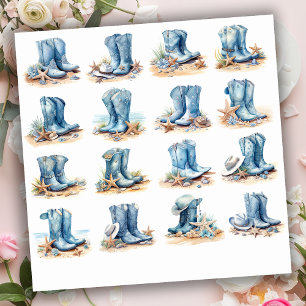 Light Blue Cowgirl Boots