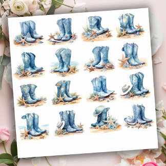 Light Blue Cowgirl Boots