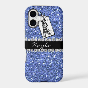 LIGHT BLUE CrystaTl BLING IPHONE 5 Case