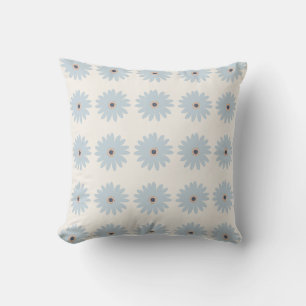 Light Blue Daisy Cushion
