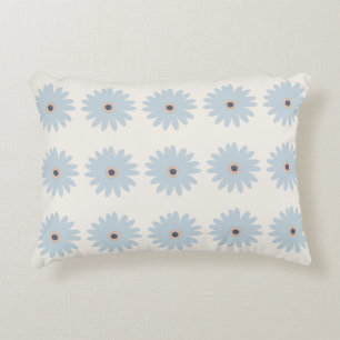 Light Blue Daisy Decorative Cushion