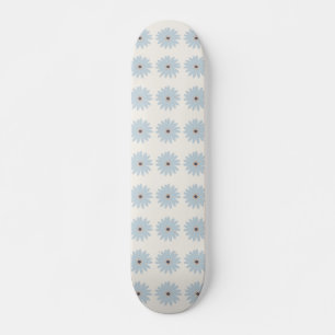Light Blue Daisy Skateboard