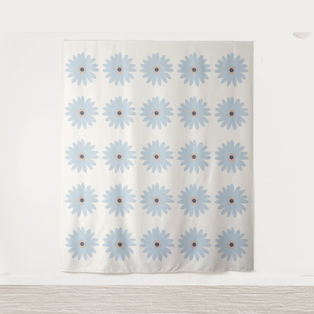 Light Blue Daisy Tapestry (Front)