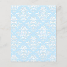 Light blue damask pattern scrapbook